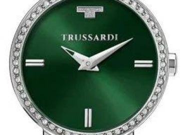TRUSSARDI T- Bridge Crystals - R2453171501, Silver case with Stainless Steel Bracelet - Trussardi - 