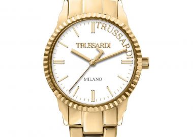 TRUSSARDI T-Bent - R2453144504, Gold case with Stainless Steel Bracelet - Trussardi - 