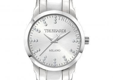 TRUSSARDI T-Bent Crystals - R2453141504, Silver case with Stainless Steel Bracelet - Trussardi - 