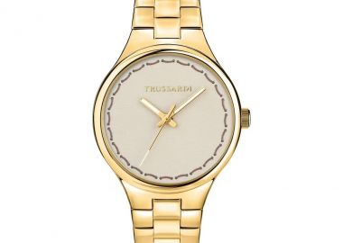 TRUSSARDI T-Essenza - R2453172501, Gold case with Stainless Steel Bracelet - Trussardi - 