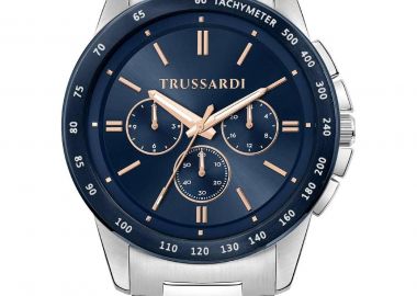 TRUSSARDI Τ-Hawk Chronograph - R2453153005, Silver case with Stainless Steel Bracelet - Trussardi - 