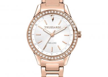 TRUSSARDI T-Sky Crystals - R2453151503, Rose Gold case with Stainless Steel Bracelet - Trussardi - 
