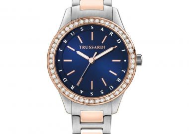 TRUSSARDI T-Sky Crystals - R2453151507, Silver case with Stainless Steel Bracelet - Trussardi - 