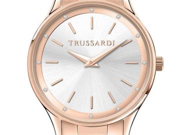 TRUSSARDI T-Star Crystals - R2453152510, Rose Gold case with Stainless Steel Bracelet - Trussardi - 