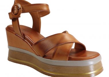 TSAKIRIS MALLAS Γυναικεία Παπούτσια Παντόφλες Mules 100-858 Ταμπά Δέρμα S4100858755K05 - Tsakiris Mallas - 