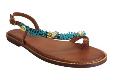 TSAKIRIS MALLAS Γυναικεία Πέδιλα Πλατφόρμες 100-572 Ταμπά Δέρμα S410057215B1 - Tsakiris Mallas - 