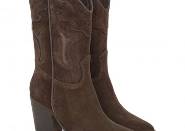 TSAKIRIS MALLAS Shoes Γυναικεία Μπότα Δερμάτινη 100-527 Καφέ Καστόρι V31005274504 - Tsakiris Mallas - 