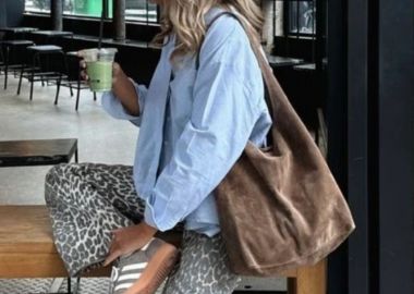 ΤΣΑΝΤΑ - FINESE SOFT SUEDE BAG - fashionroom - 