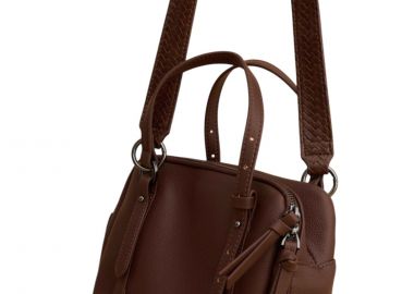 Τσάντα Χειρός Attrattivo Με Δερμάτινη Όψη 9T23446-CHOCOLATE Γυναικείο - Attrattivo - 