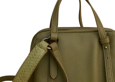 Τσάντα Χειρός Attrattivo Με Δερμάτινη Όψη 9T23446-KHAKI Γυναικείο - Attrattivo - 