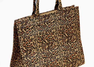 Τσάντα χειρός και ώμου με leopard print - Λεοπάρ - Issue - 