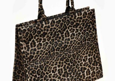 Τσάντα χειρός και ώμου με leopard print - Λεοπάρ - Issue - 