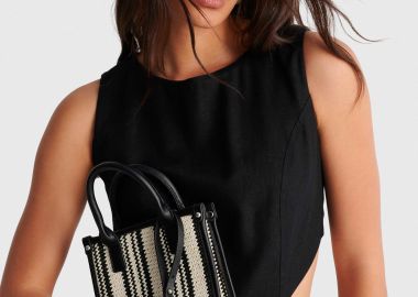 Τσάντα χειρός με ριγέ σχέδιο - 5206179089524 -  - 