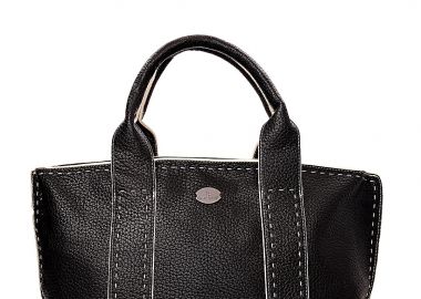 τσάντα χειρός τεχνόδερμα Stitch μαύρο - Bag to Bag - 