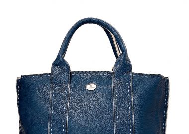 τσάντα χειρός τεχνόδερμα Stitch μπλε - Bag to Bag - 