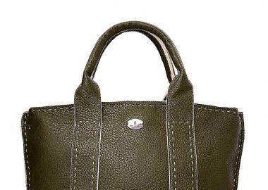 τσάντα χειρός τεχνόδερμα Stitch πράσινο - Bag to Bag - 