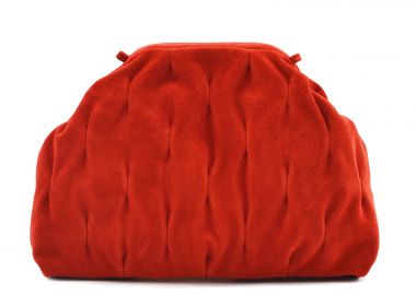 Τσάντα clutch από σουέντ δέρμα - MAT FASHION - 