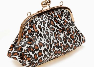 Τσάντα clutch με αλυσίδα για τον ώμο - Λεοπάρ - Issue - 