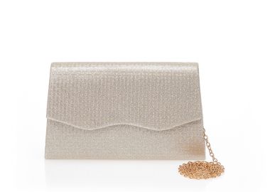Τσάντα φάκελος χρυσή λούρεξ ανάγλυφη ΧΡΥΣΟ - Tsoukalas - 