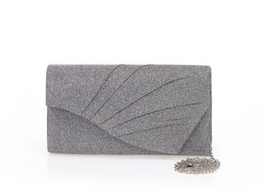 Τσάντα φάκελος γκρι λούρεξ ΓΚΡΙ - Tsoukalas - 