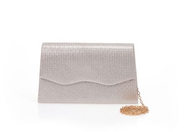 Τσάντα φάκελος μπρονζέ λούρεξ ανάγλυφη ΜΠΡΟΝΖΕ - Tsoukalas - 