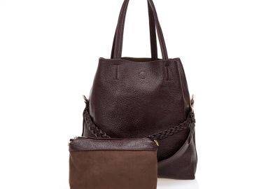 Τσάντα με τσαντάκι χειρός ΜΠΟΡΝΤΟ - Tsoukalas - 