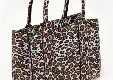 Τσάντα ώμου - χειρός με leopard print - Λεοπάρ - Issue - 