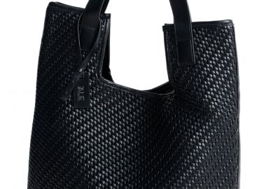 Τσάντα Ώμου Ale Με Πλεκτό Σχέδιο 8T23458-BLACK Γυναικείο - Ale - 