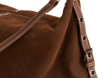 Τσάντα Ώμου Attrattivo Τύπου Suede 9T23455-CHOCOLATE Γυναικείο - Attrattivo - 