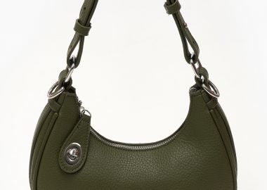 Τσαντα ώμου χιαστί με ανάγλυφη υφή - Πράσινο - Issue - 