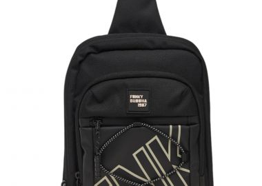 Τσάντα Ώμου Funky Buddha Printed Logo FBM010-004-10-BLACK Ανδρικό - Funky Buddha - 