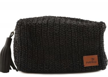 Τσάντα Ώμου Marilou Paper Raffia Bag 25×12×14cm BDS-1835-BLACK Γυναικείο - Marilou - 
