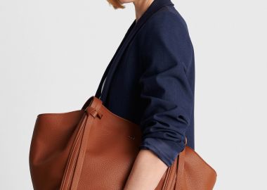 Τσάντα ώμου με δερμάτινη όψη - 5206179089531 -  - 