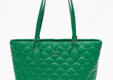 Τσάντα ώμου με καπιτονέ υφή - Πράσινο - Issue - 