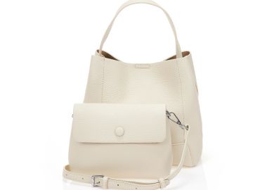 Τσάντα ώμου με μικρό τσαντάκι ΜΠΕΖ - Tsoukalas - 