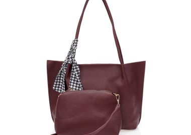 Τσάντα ώμου με τσαντάκι χειρός ΜΠΟΡΝΤΟ - Tsoukalas - 