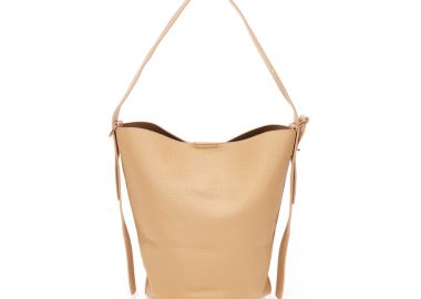 Τσάντα ώμου nude με ανάγλυφη υφή NUDE - Tsoukalas - 