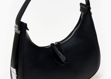 Τσάντα ώμου οβάλ - Μαύρο - Issue - 