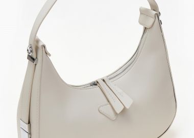 Τσάντα ώμου οβάλ - Μπεζ - Issue - 