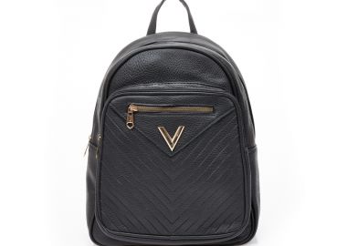 Τσάντα πλάτης γκρι δερματίνη με αγκράφα ΓΚΡΙ - Tsoukalas - 