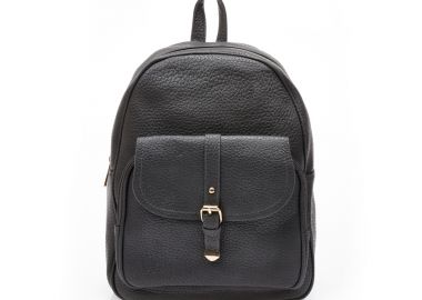 Τσάντα πλάτης γκρι δερματίνη με πολλαπλές θήκες ΓΚΡΙ - Tsoukalas - 