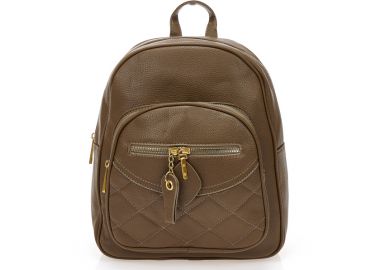 Τσάντα πλάτης πράσινο δερματίνη με πολλαπλές θήκες ΠΡΑΣΙΝΟ - Tsoukalas - 