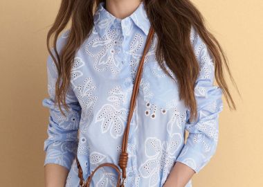 Τσάντα πουγκί χιαστί με συνδυασμό υλικών - 5206179086462 -  - 