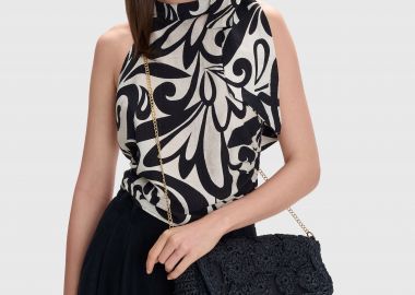 Τσάντα ψάθινη με χρυσή αλυσίδα - 5206634992789 -  - 