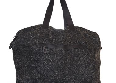 Τσάντα Σαββατοκύριακου με δερμάτινες λεπτομέρειες -  - 