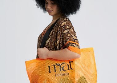 Τσάντα shopper με signature mat logo - MAT FASHION - 