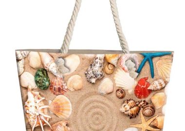 Τσάντα Θαλάσσης Seashells 19 40X45 Digital Print 100% Polyester - Dimcol - 