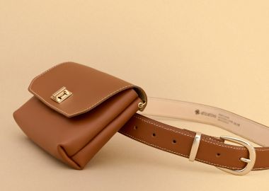 Τσάντα ζώνης δερμάτινη χιαστί - σετ - 5206179133012 -  - 