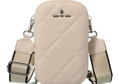 τσαντάκι χιαστί Busy μπεζ - PerfectDress.gr - 