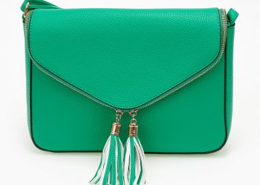 Τσαντάκι χιαστί με τσέπη στο καπάκι - Πράσινο - Issue - 